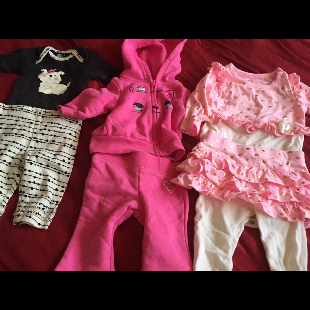 bundle of 22 baby girl clothes
